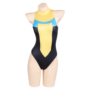 Invincible Mark Grayson Blue Yellow One-piece Suimsuit Cosplay Costume Outfits Halloween Carnival Suit